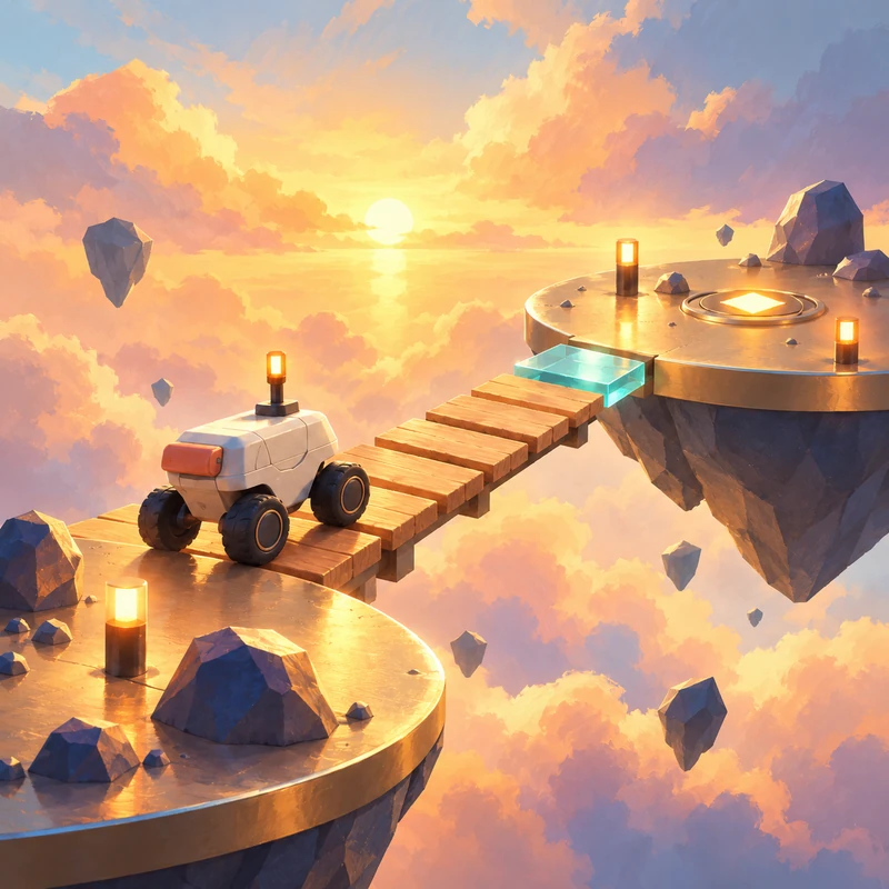 A colorful painted vision of the courier adventure